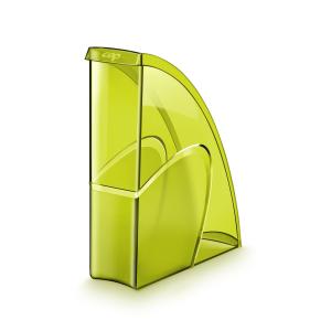 Stojan na časopisy CepPro Happy transparentný zelený
