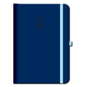 Diár denný A5 FLORENCIA modrý s gumičkou 2026