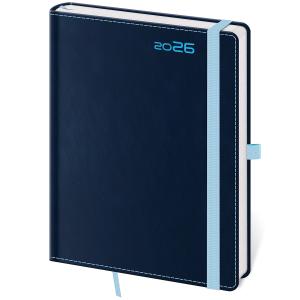 Diár DOUBLE BLUE týždenný A5 14,3x20,5cm 2026