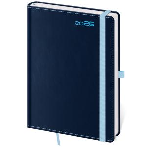 Diár DOUBLE BLUE týždenný B6 12x16,5cm 2026