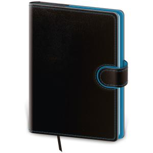 Diár Flip denný B6 12x16,5cm - čierno/modrý 2025