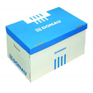 Archívna krabica s odnímateľným vekom DONAU modrá 545×363×317 mm