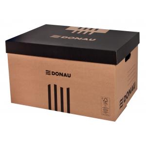 Archívna krabica s odnímateľným vekom DONAU hnedá