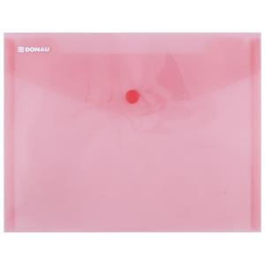 Plastový obal C5 s cvočkom DONAU červený