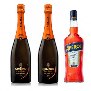 Aperol 11% 1l + 2x Cinzano Prospritz 11,5% 0,75l