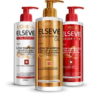 Šampón L`oreal Elseve Low Shampoo 400ml/ BD