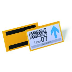 Magnetické vrecko na štítok 150 x 67 mm 50 ks žlté