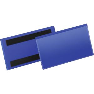 Magnetické vrecko na štítok 150 x 67 mm 50 ks modré