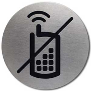 Piktogram Mobilné telefóny zakázané