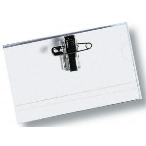 Visačka štipec+špendlík DURABLE 90x54mm 50ks