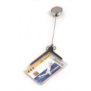 Visačka na plastovú kartu s kotúčom DURABLE CARD HOLDER DE LUXE PRO 85x54mm 10ks