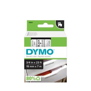 Samolepiaca páska Dymo D1 19 mm číra/čierna