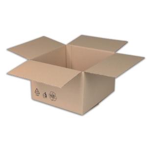 Škatuľa s klopou + recyklačné znaky 300x200x100 mm