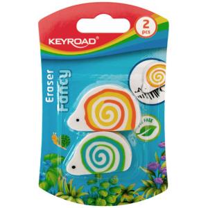 Guma univerzálna KEYROAD slimák 3 ks, blister, mix farieb