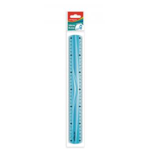Pravítko KEYROAD, 30 cm, ohybné, mix farieb