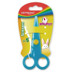 Školské nožnice KEYROAD Security, blister, mix farieb