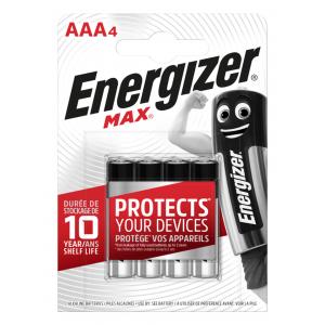 Batéria alkalická Energizer Max 1,5 V, typ AAA,4ks