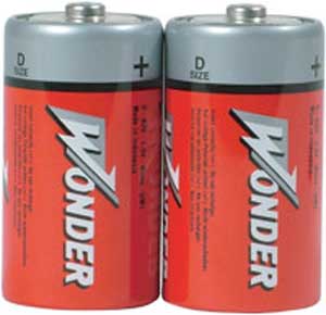 Batéria veľký monočlánok Wonder D-R 20 /2ks
