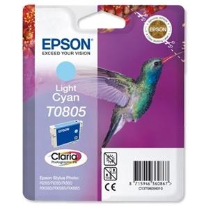 Atramentová náplň Epson T080540 light cyan pre SP R265/R285/R360/RX560/RX585 (350 str.)