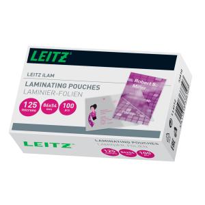 Lesklé laminovacie fólie Leitz iLAM 86 x 54 mm, 125 mic, 100 ks