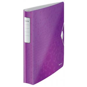 Zakladač 4-krúžkový Leitz Active WOW purpurový
