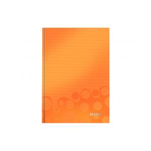 Záznamová kniha linajkovaná A4 80 listov Leitz WOW oranžová