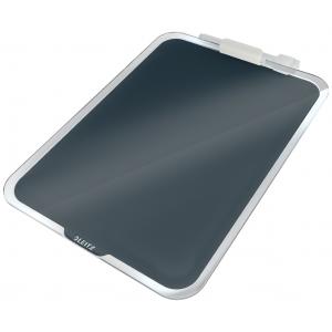 Flipchart stolný sklenený Leitz Cosy zamatový šedý