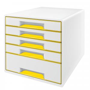 Zásuvkový box Leitz WOW žltý