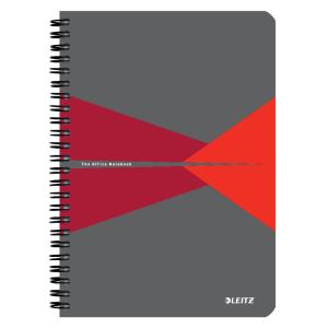 Blok Leitz Office Card A5 90 listov linajkový červený