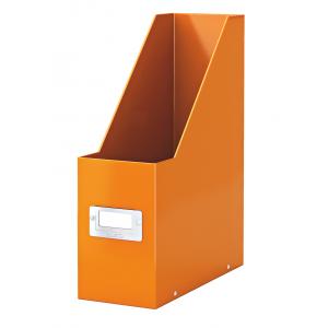 Stojan na časopisy Leitz Click & Store metalická oranžová
