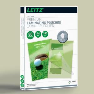 Ultra-prémiové lesklé laminovacie fólie Leitz iLAM A4, 80 mic, 100 ks