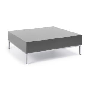 Konferenčný stolík S 1 H, 120x85x30 cm, farba sivá, nohy chróm