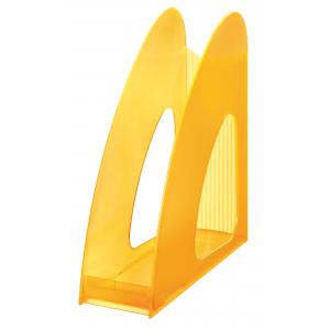 Stojan na časopisy Twin priehľadný signálny oranžový