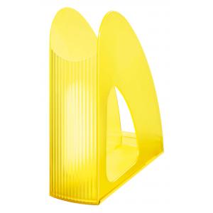 Stojan na časopisy Twin priehľadný signálny žltý