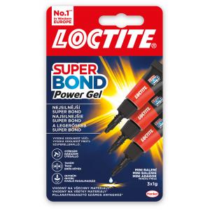 Sekundové lepidlo Loctite Super Bond Power Gel Mini Trio 3x1g
