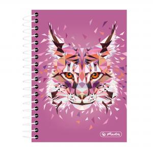 Blok College Herlitz Wild Animals 10x14, 200 listov štvorčekový rys