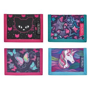 Peňaženka Herlitz 11,5x8x2cm mix Jednorožec Hviezdy Motíle Mačka