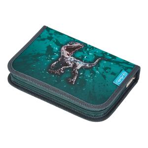 Peračník Herlitz 1 zipsový plný 2-klopý T-Rex