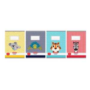Zošit Herlitz 513, A5, linajkový, 70g/m2, mix motívov Cute Animals