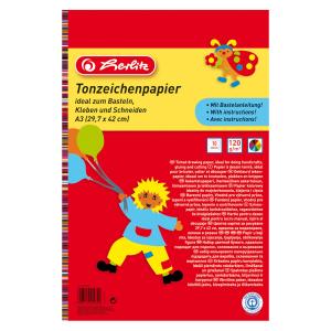 Farebný papier Herlitz 10 listov A3 lep.blok 120g