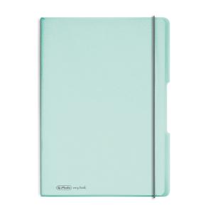Zošit my.book Flex Mint A4 2x40 listov linajkový štvorčekový PP