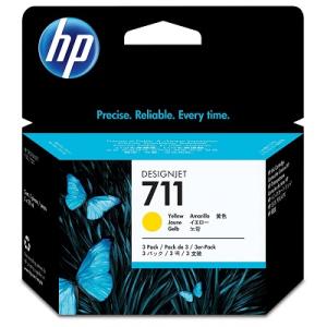 Atramentová náplň HP CZ136A HP 711 yellow (3x29 ml)