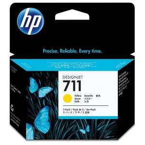 Atramentová náplň HP CZ136A HP 711 pre DesignJet T120/T520/T130/T530 yellow (3x29 ml)