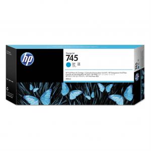 Atramentová náplň HP F9K03A HP 745 cyan (300 ml)