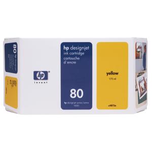 Atramentová náplň HP C4873A HP 80 pre Designjet 1000 yellow (175 ml)