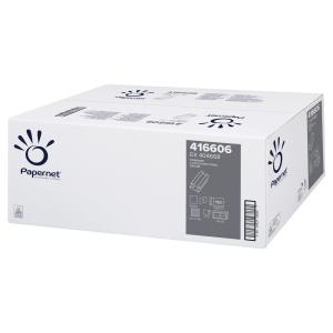 Papierové utierky skladané Papernet C 1-vrstvové, recyklované sivé