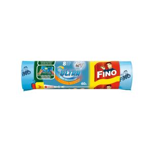 Vrecia zaťahovacie FINO Ultra Aromatic 60 ℓ, 20 mic., 60 x 72 cm, modré (8 ks)