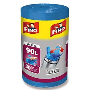 Vrecia zaväzovacie FINO Easy pack 90 ℓ, 20 mic., 65 x 90 cm, modré (50 ks)