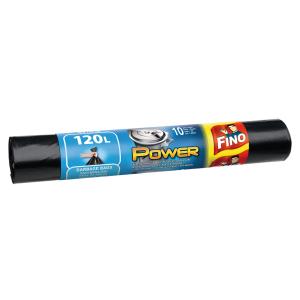 Vrecia zaväzovacie FINO Power 120L, 40 mic., 70 x 110 cm, čierne (10 ks)