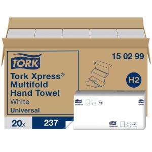 Papierové utierky skladané ZZ 2-vrstv. TORK Xpress Multifold univerzal H2 (20 bal.)